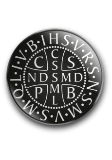 Medalik św. Benedykta, wzór nr 3 (magnes, średnica - 56 mm)