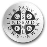 Medalik św. Benedykta, wzór nr 6 (PAX, przypinka, średnica – 56 mm)