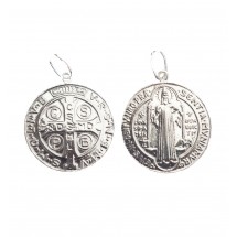 Medalik św. Benedykta srebrny duży