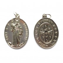 Medalik św. Benedykta, wzór klasyczny z 1741 r. (IHS)