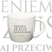 Kubek "Imieniem Jezus smagaj przeciwników"