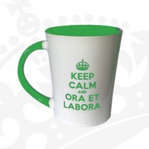 Kubek "KEEP CALM & ORA ET LABORA - KF Wysoki ZIELONY