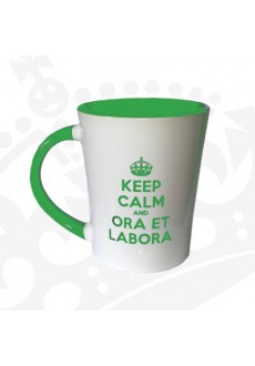 Kubek "KEEP CALM & ORA ET LABORA - KF Wysoki ZIELONY