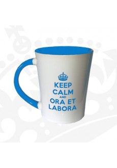 Kubek "KEEP CALM & ORA ET LABORA - KF Wysoki NIEBIESKI