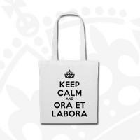 Torba "Keep calm and ora et labora" (ecru)