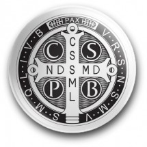 Medalik św. Benedykta (magnes, średnica - 56 mm)