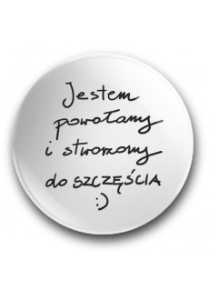 "Jestem powołany i stworzony do szczęścia" (magnes, średnica – 56 mm)